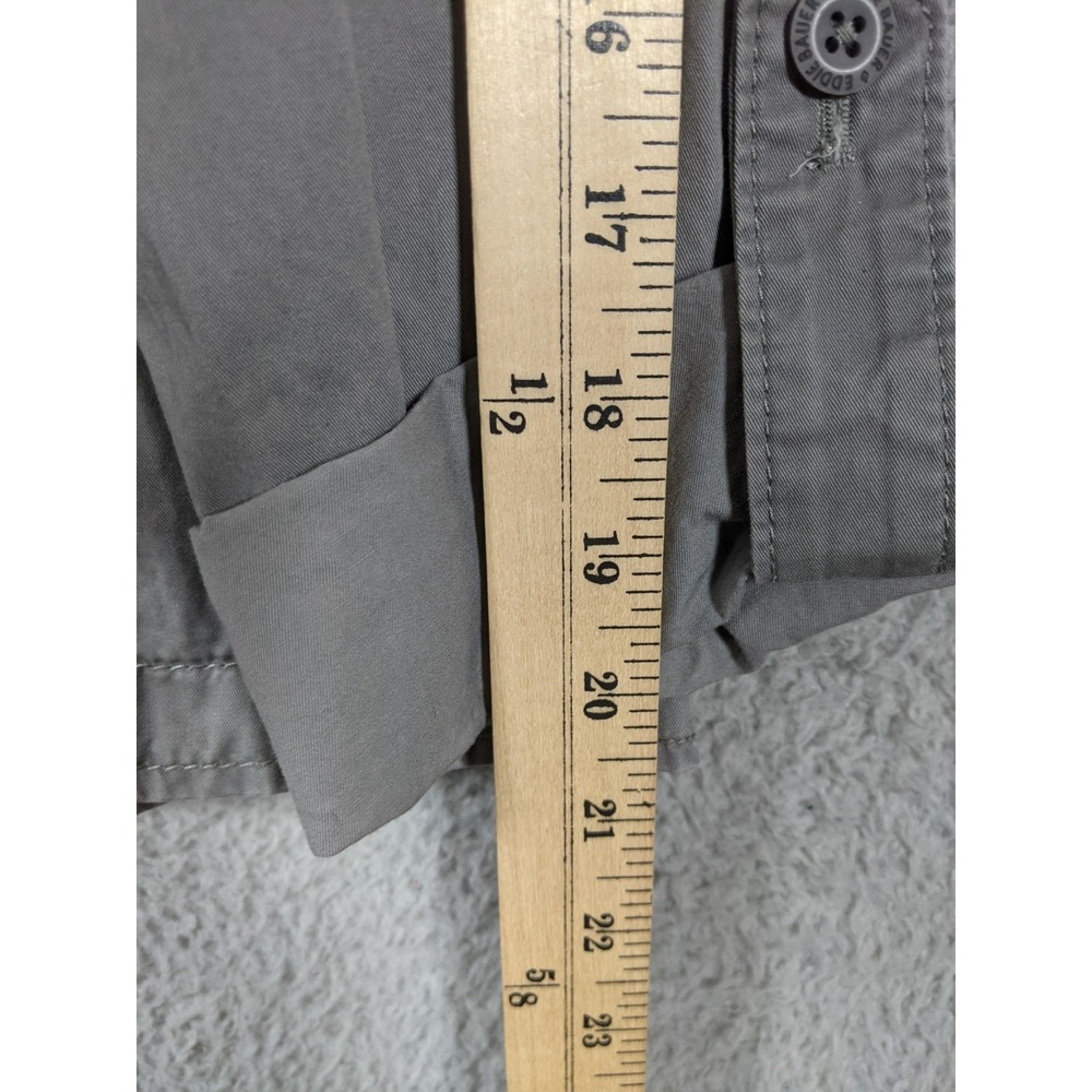 Eddie Bauer Blazer Jacket Womens XL Gray Cotton Single Breasted Preppy Utility - Picture 6 of 8